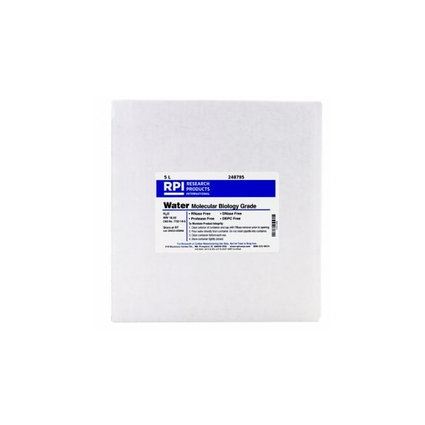 Water, Molecular Biology Grade, DNase and RNase Free, 5L